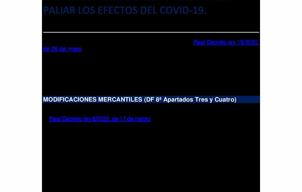 Totem – AEDAF Nota Real Decreto 19-2020 Mayo 2020